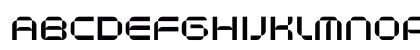 Necosmic Personal Use Regular Uppercase Preview