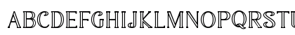GARAVEN OUTLINE Regular Uppercase Preview