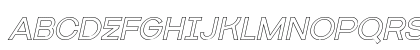 Getboreg Hollow Italic Uppercase Preview