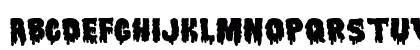 Gothic Haunt Blood Regular Uppercase Preview