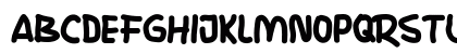 Shadow Black Regular Uppercase Preview