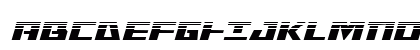 Yamato Class Halftone Italic Regular Uppercase Preview