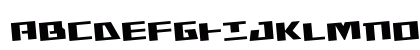 Yamato Class Rotated Regular Uppercase Preview