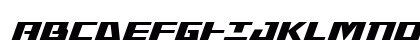 Yamato Class Super-Italic Regular Uppercase Preview