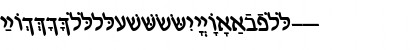 HebrewDavidSSK BoldItalic Font