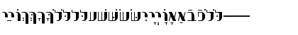 HebrewPurimSSK Regular Font