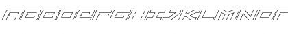 Sabre Shark Outline Outline Font