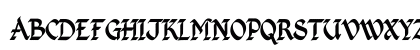 Kingthings Calligraphica Regular Uppercase Preview