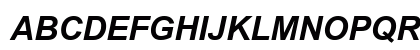 H-Arial Bold Italic Preview