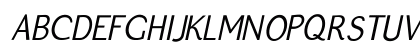 QuickType Sans Italic Uppercase Preview