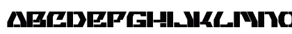 RAKITEK Regular Uppercase Preview