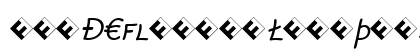 Rattlescript-RegularObliCapsExp Regular Preview
