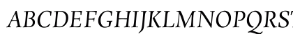 Rosarivo Italic Uppercase Preview