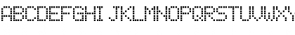 LCD Display Grid Regular Font