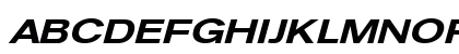 Sage Extended Medium Oblique Uppercase Preview