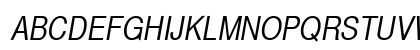 SansCond Italic Preview