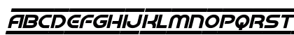 Barcade Italic Italic Uppercase Preview