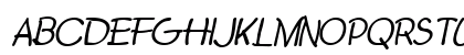 SecondGrader kursiv Uppercase Preview