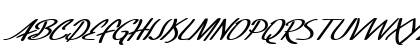 SF Foxboro Script Extended Bold Italic Uppercase Preview
