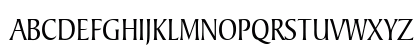 Barrett Condensed Normal Uppercase Preview