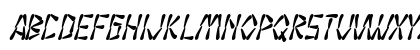 SF Wasabi Condensed Bold Italic Preview