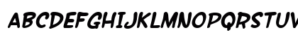 SF Wonder Comic Bold Italic Uppercase Preview