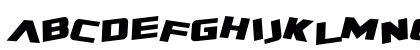 SF Zero Gravity Bold Italic Uppercase Preview
