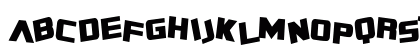 SF Zero Gravity Condensed Bold Uppercase Preview