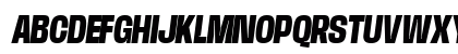 Base Neue ExtBd Cond Obl Italic Uppercase Preview