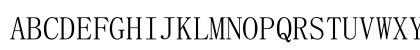 SimSun-ExtB Regular Uppercase Preview