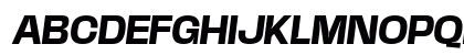 Base Neue Wide Obl Bold Italic Uppercase Preview