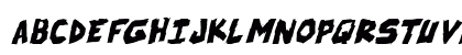 skrunch Italic Uppercase Preview