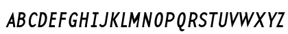 BaseTwSansSmallCaps Italic Uppercase Preview