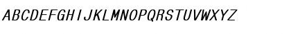 MonoCondensed Bold Italic Font