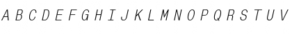 MonoCondensedCTT Italic Font