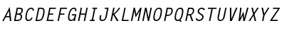 Monospaced Bold Italic Font
