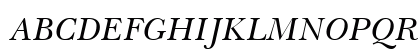 BaskervilleGreek RomanItalic Preview