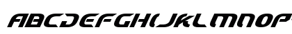 Starfighter Cadet Bold Italic Bold Italic Uppercase Preview