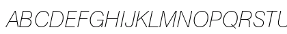 Swis721 Th BT Thin Italic Uppercase Preview