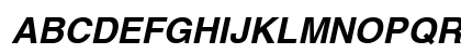 Switzerland Bold Italic Uppercase Preview