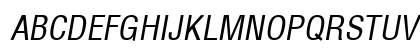 SwitzerlandCondensed Italic Uppercase Preview