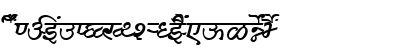 AkrutiDevAkankshaMedium Italic Uppercase Preview