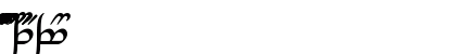 Tengwar Annatar Alt Bold Uppercase Preview
