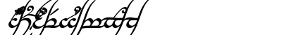 Tengwar Annatar Bold Italic Preview
