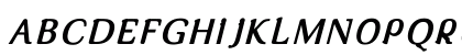 Tex ItalicBold Uppercase Preview