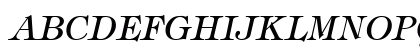Tiffey Italic Uppercase Preview