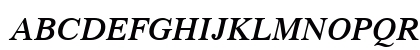 Times LT Semibold Italic Uppercase Preview