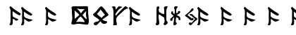 Tolkien Dwarf Runes Regular Preview
