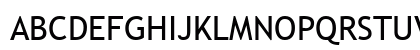 Trebuchet MS Hu Normal Uppercase Preview