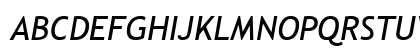 Trebuchet MS Hu Italic Uppercase Preview